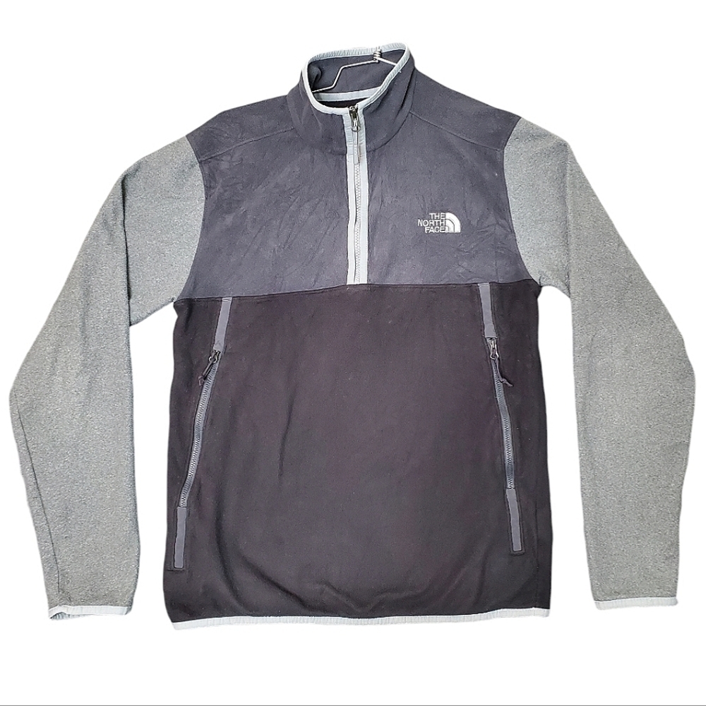 The North Face Fleece Glacier Alpine Sweater Gorpcore Hiking Outdoors Gray Small